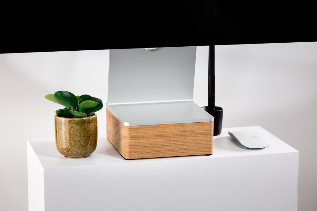 Solid Studio Display Riser - Oak