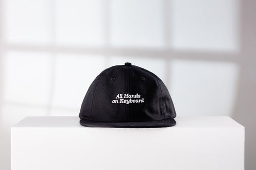 All Hands on Keyboard - Black unstructured 6 panel cap