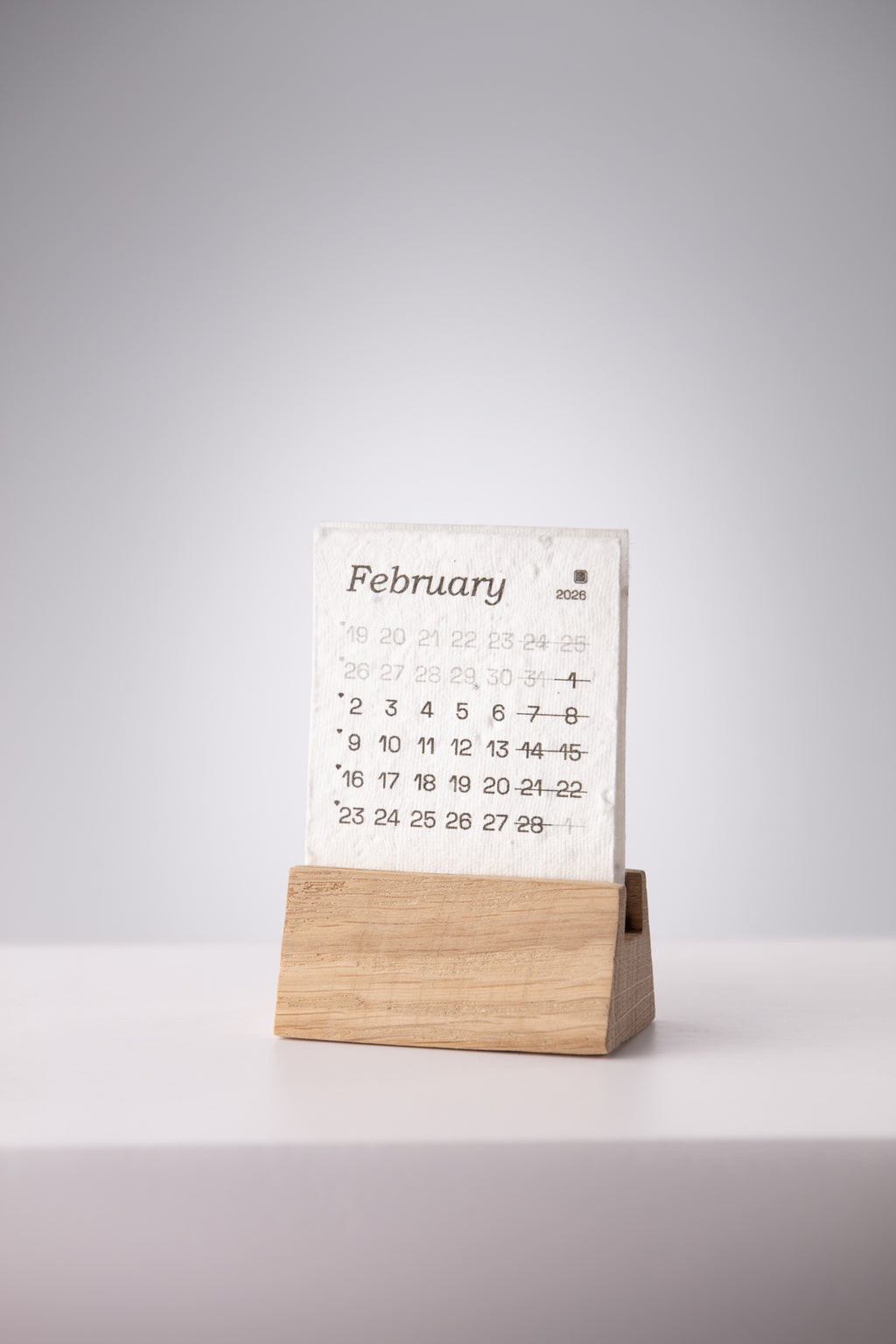 Mini Desk Calendar. The Calendar You Plant