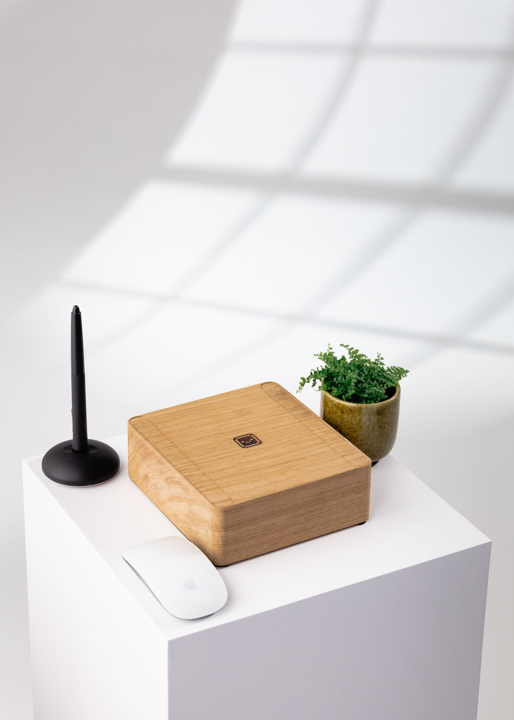 Solid Studio Display Riser - Oak