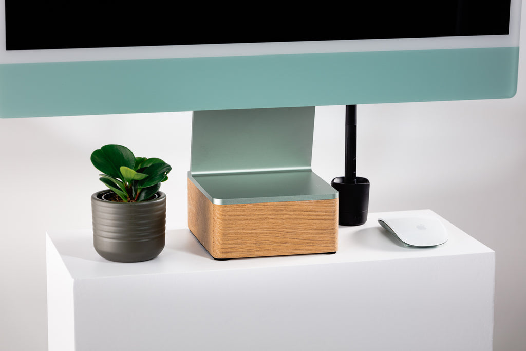 Solid iMac 24" Riser - Oak