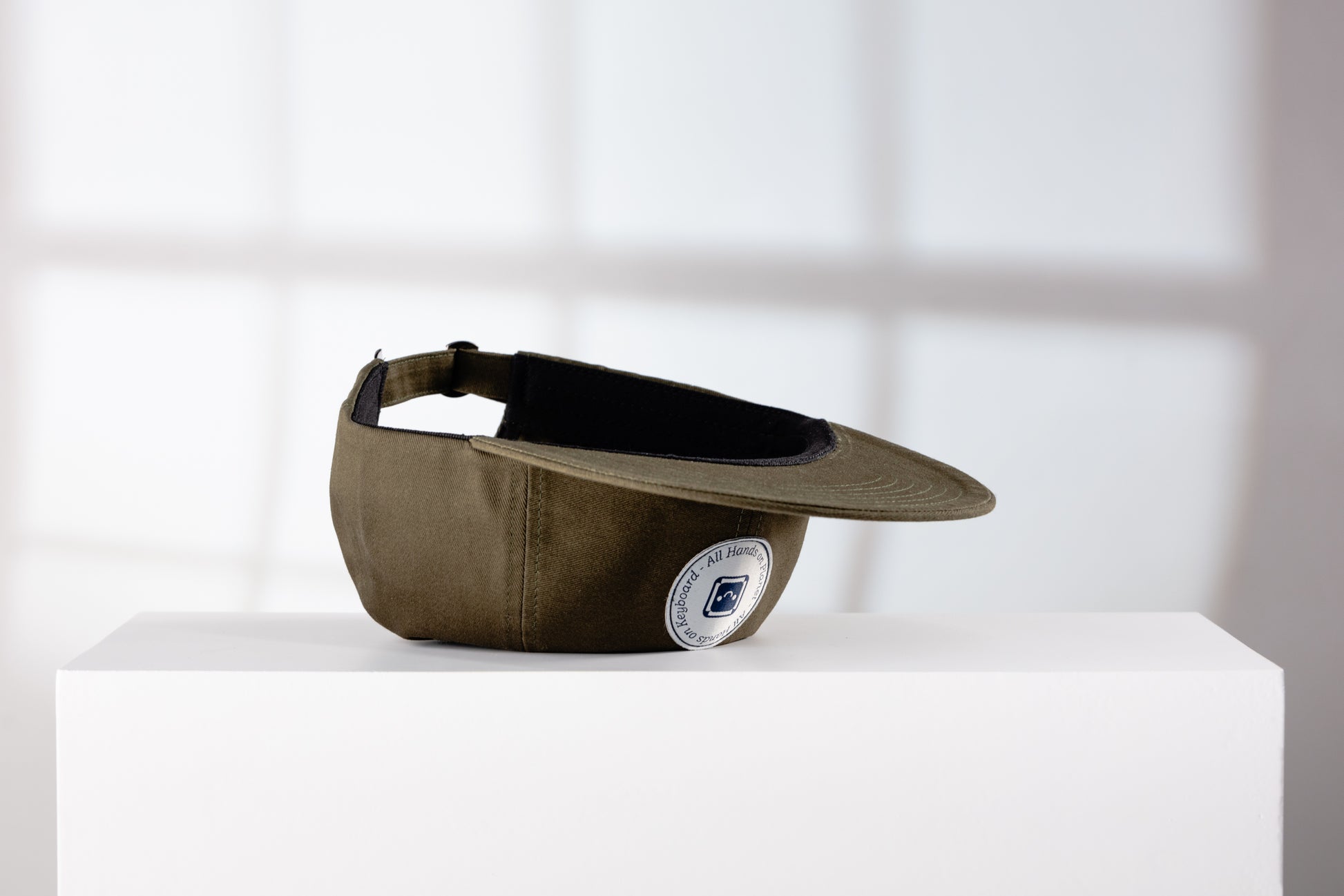All Hands on Keyboard - All Hands on Planet - Olive unstructured 6 panel cap